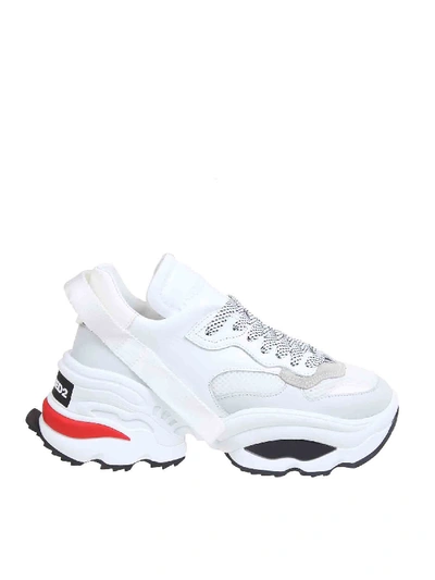 Shop Dsquared2 The Giant Sneakers In White