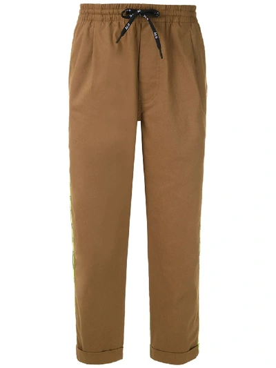 Shop Àlg Diagonal Pockets Soft Trousers In 棕色