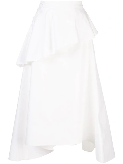 Shop 3.1 Phillip Lim / フィリップ リム Ruffled Front Midi Skirt In White