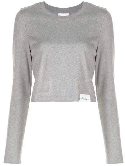 Shop 3.1 Phillip Lim / フィリップ リム Long-sleeve Logo T-shirt In Grey