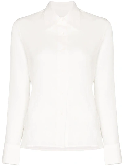 Shop Lvir Crinkled-effect Shirt In White