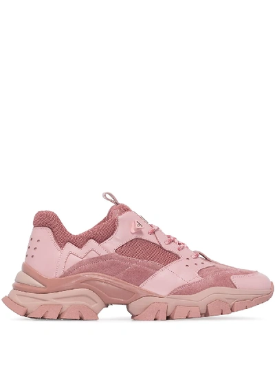 Shop Moncler Leave No Trace Sneakers In Pink