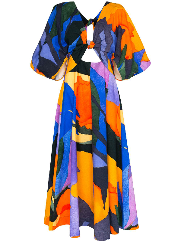 dress orange and blue