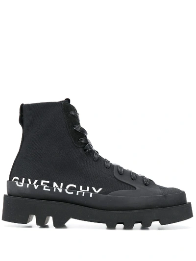 Shop Givenchy Clapham High-top Sneakers In Black