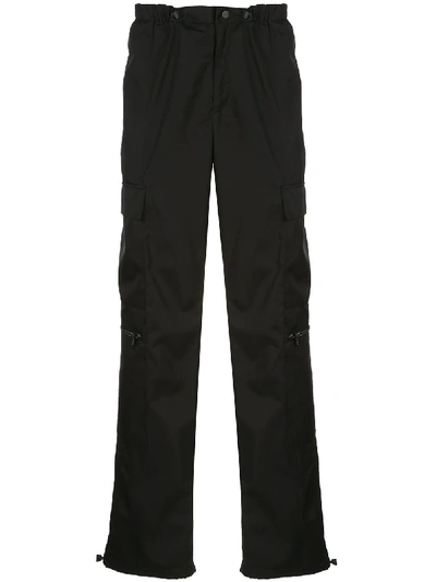 HIGH-WAISTED CARGO TROUSERS