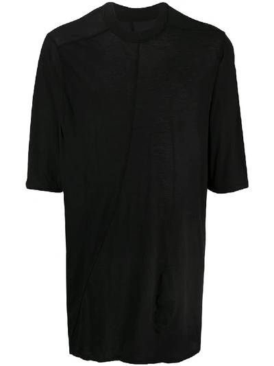 Shop Rick Owens Drkshdw Plain Longline T-shirt In Black