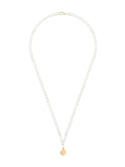 Shop Alighieri Ball Pendant Chain Necklace In Silver