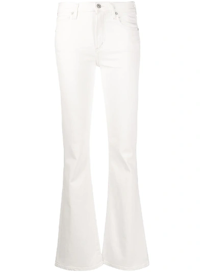 Shop Citizens Of Humanity Straight Leg Jeans In White