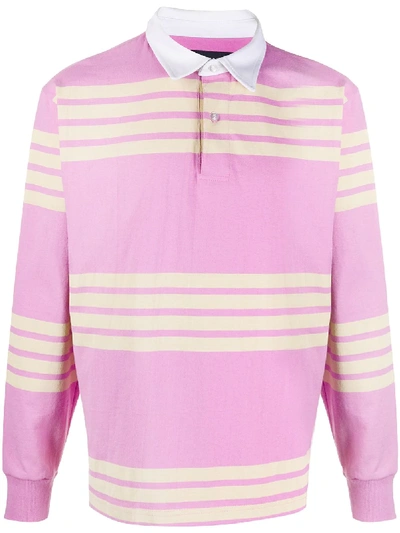 Shop Noon Goons Ranger Rugby Polo Shirt In Pink