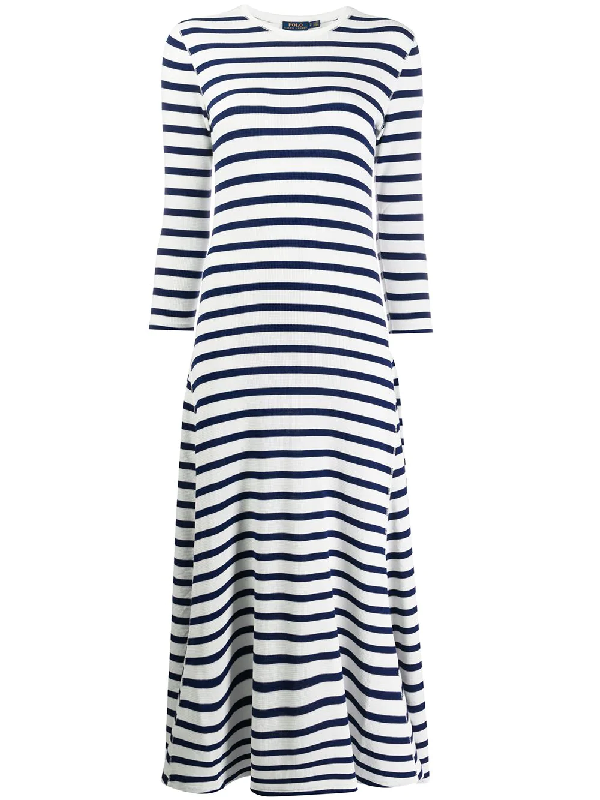 Polo Ralph Lauren Striped Knit Dress In 蓝色 | ModeSens