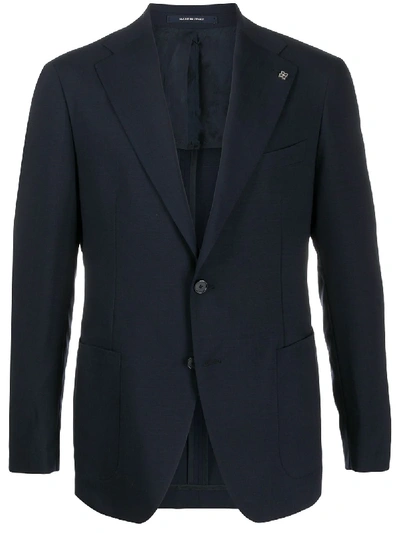 Shop Tagliatore Formal Blazer In Blue