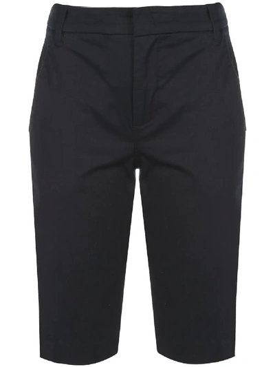 Shop Vince Knee-length Side Pocket Chino Shorts In Black