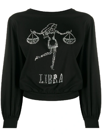 Shop Alberta Ferretti Libra Sweatshirt In Black
