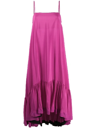 Shop Gianluca Capannolo Flared Dress In Pink