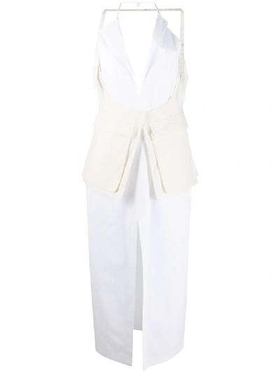 Shop Jacquemus Ascea Dress In White
