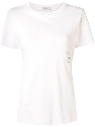 Shop Goen J Logo Patch T-shirt In White