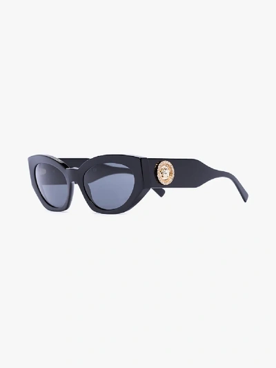 Shop Versace Black Angel Cat Eye Sunglasses