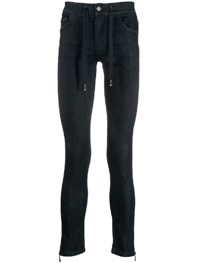 Shop Dolce & Gabbana Skinny Track Pants Jeans In Blue