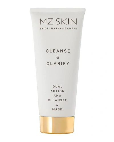 Shop Mz Skin Cleanse And Clarify Dual Action Aha Cleanser And Mask, 3.4 Oz.