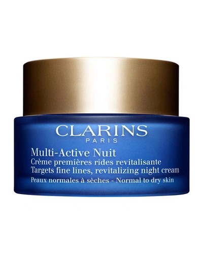 Shop Clarins 1.7 Oz. Multi-active Night Cream For Normal To Dry Skin