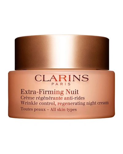 Shop Clarins 1.6 Oz. Extra-firming Wrinkle Control Regenerating Night Cream - All Skin Types