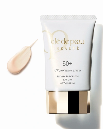 Shop Clé De Peau Beauté Uv Protective Cream Broad Spectrum Spf 50+, 2.1 Oz.