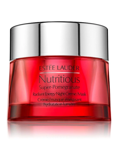 Shop Estée Lauder Nutritious Super-pomegranate Radiant Energy Night Moisturizer Crème/mask