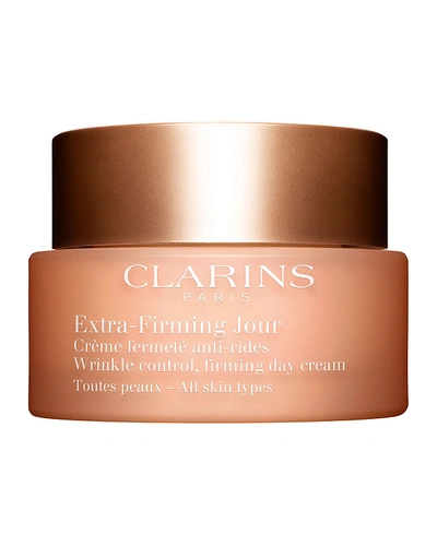 Shop Clarins 1.7 Oz. Extra-firming Wrinkle Control Firming Day Cream - All Skin Types