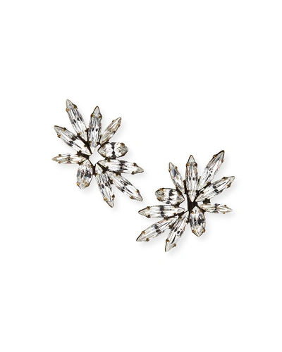 Shop Auden Harper Crystal Clip-on Earrings In Silver