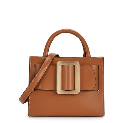 Shop Boyy Bobby 23 Brown Leather Top Handle Bag In Light Brown