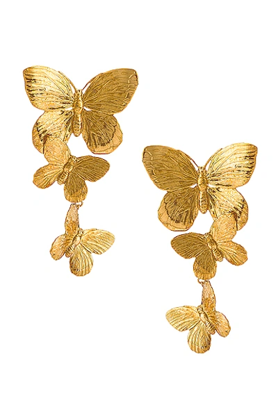 Shop Jennifer Behr Alessandra Earrings In Gold