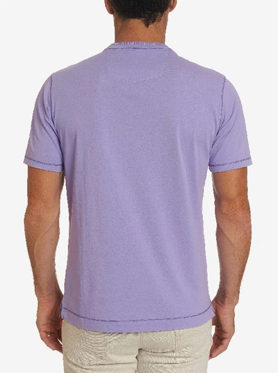 Shop Robert Graham Maxfield T-shirt In Purple