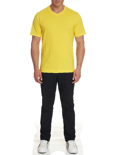 Shop Robert Graham Maxfield T-shirt In Yellow