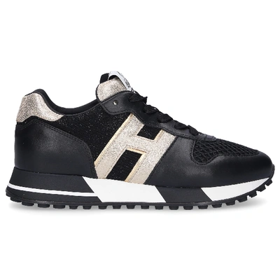 Shop Hogan Low-top Sneakers H383 In Black