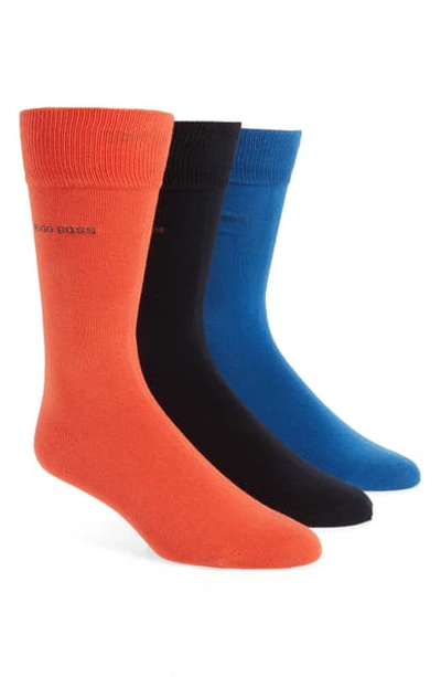 Shop Hugo Boss 3-pack Socks In Blue Multi
