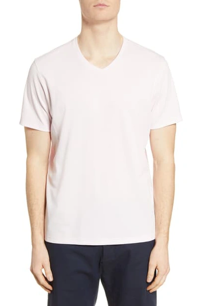 Shop Zachary Prell Brookville Regular Fit Pique T-shirt In Pink