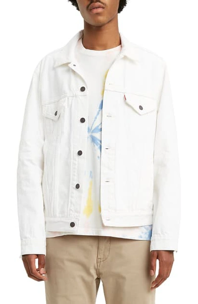 Shop Levi's Denim Trucker Jacket In V. White Out