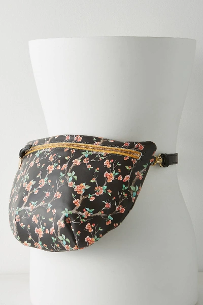 Shop Clare V . Floral Belt Bag In Black