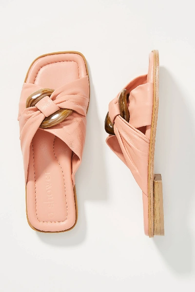 Shop An Hour And A Shower Sunny Slide Sandals In Pink