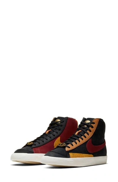 Shop Nike Blazer Mid Dorothy Gaters Sneaker In Black/ Team Red/ Gold