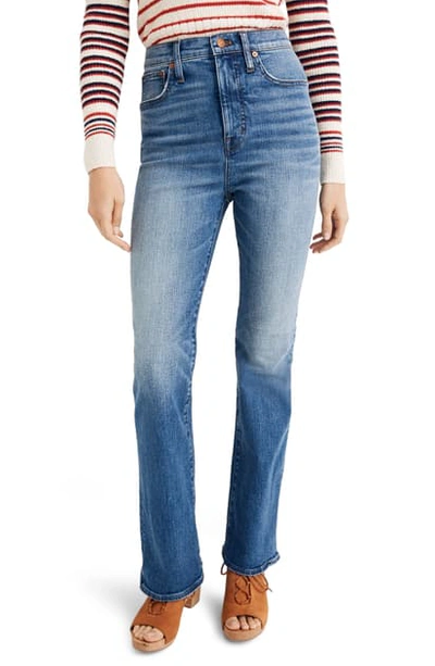 Shop Madewell High Waist Skinny Flare Jeans In Crossett