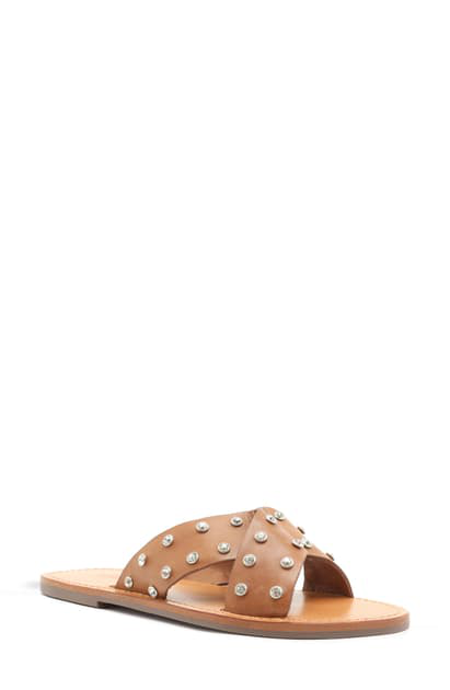 schutz studded sandals