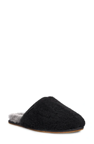 Shop Ugg Fluffette Slipper In Black Wool