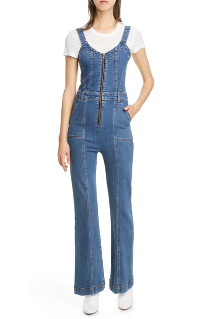 valley girl denim overalls