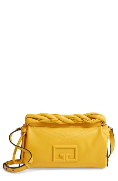 Shop Givenchy Id 93 Leather Crossbody Bag In Sunflower