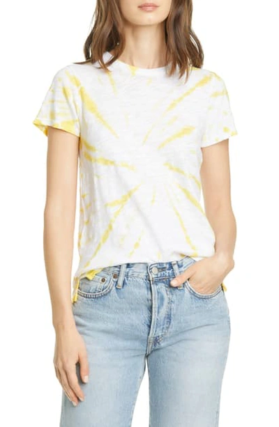 Shop Atm Anthony Thomas Melillo Schoolboy Tie Dye T-shirt In Canary Combo