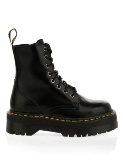 Shop Dr. Martens' Jadon Leather Combat Boots In Black