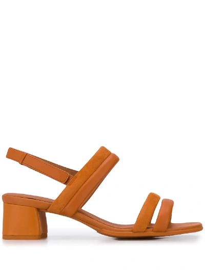 Shop Camper Katie 50mm Sandals In Orange