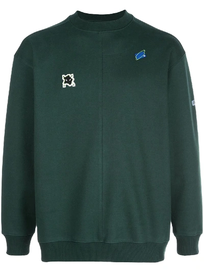Shop Ader Error Patch Sweatshirt In Green