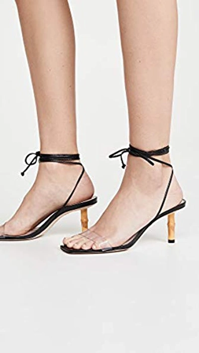 Shop Schutz Dailyn Sandals In Transparent/black